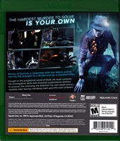 Xbox ONE Murdered Soul Suspect Back CoverThumbnail